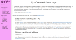 Desktop Screenshot of kyzer.me.uk